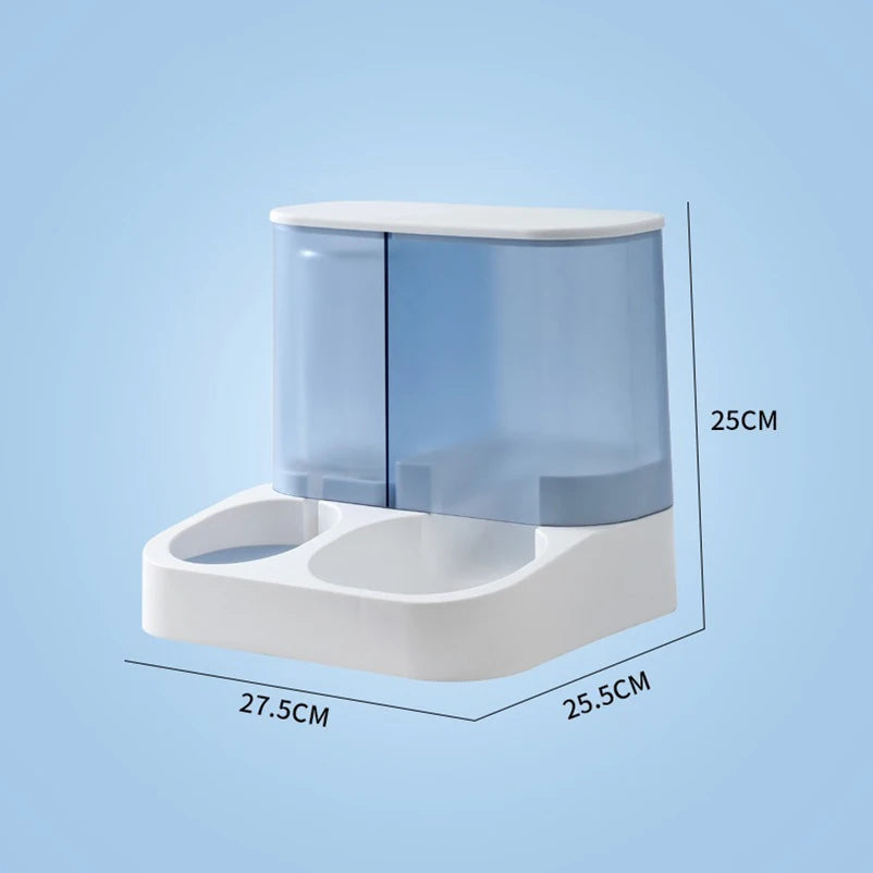 Cat cat bowl small dog double bowl automatic feeder dog bowl automatic drinking water pet supplies