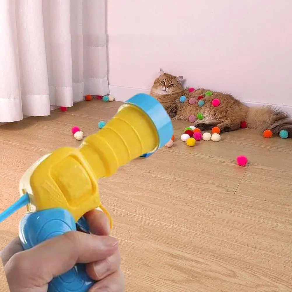 Cat Teaser Toy Gun – Interactive Fun Launcher for Cats