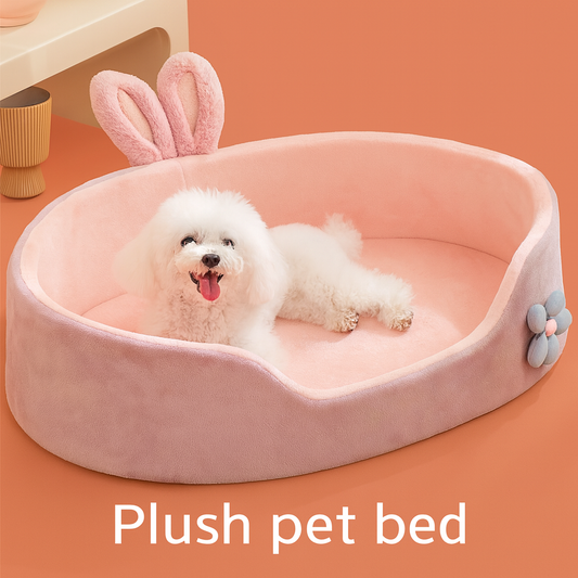 Soft Bunny-Ear Pet Bed – Ultra Cozy & Cute Sleeping Nest