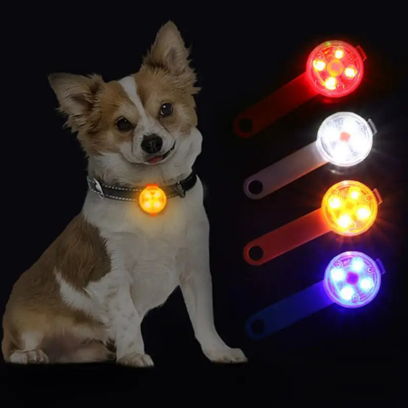 Pet Collars Pendant Cat Dog Anti-loss Flash Waterproof Night Safety Luminous Light LED Flashing USB Rechargeable Dog Accessories