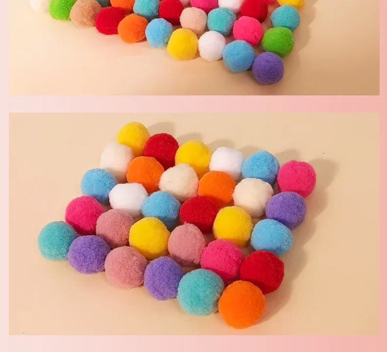 Pet Funny Cat Interactive Teaser Training Toy Creative Kittens Mini Pompoms Games Toys Pets Supplies Accessories Toys for Cat