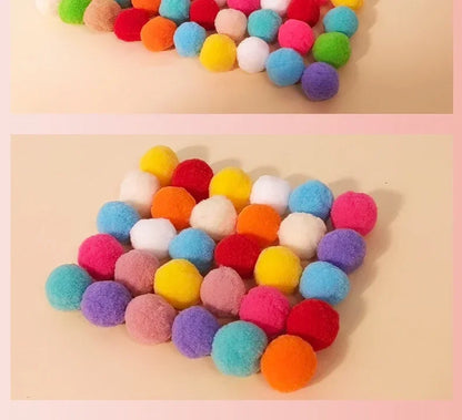Pet Funny Cat Interactive Teaser Training Toy Creative Kittens Mini Pompoms Games Toys Pets Supplies Accessories Toys for Cat