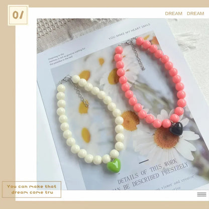 Cute Cat Collar Puppy Accessories Pet Pearl Collar Dog Princess Necklace Cat Jewelry Dog Chain Chihuahua Wedding Jewelry