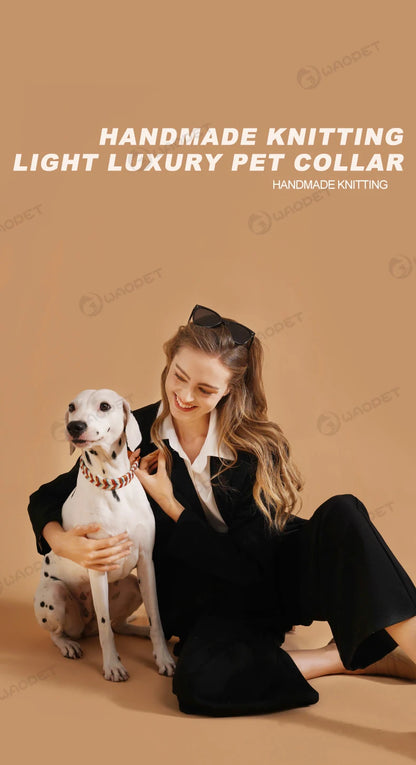 Pet Supplies Handmade Dog Collar Fashion Colorful Design Cat Neck Ring For Outdoor Walking Dog Collar High-End Adjustable Collar