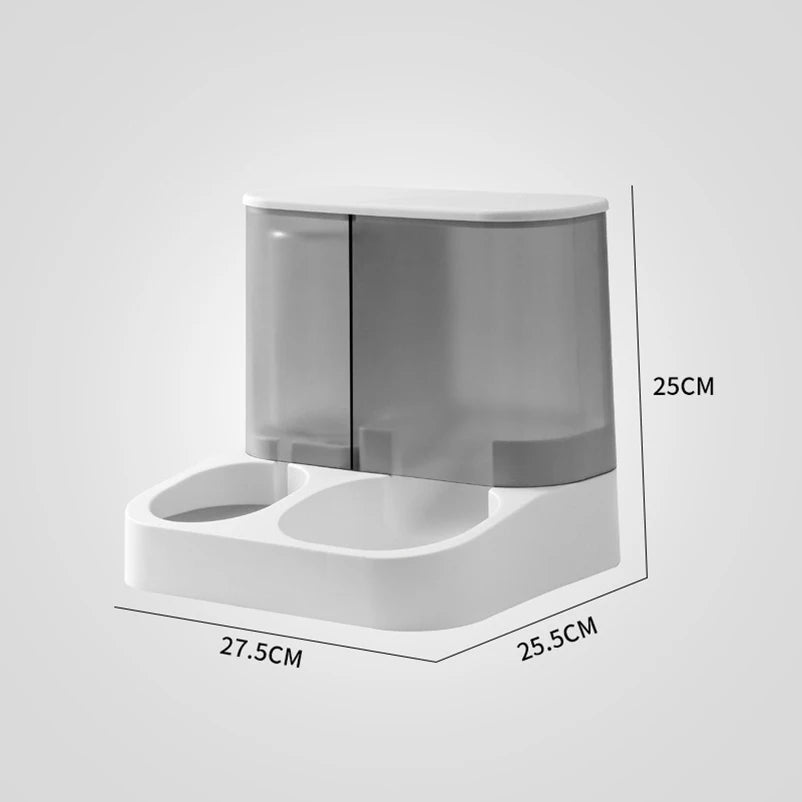 Cat cat bowl small dog double bowl automatic feeder dog bowl automatic drinking water pet supplies