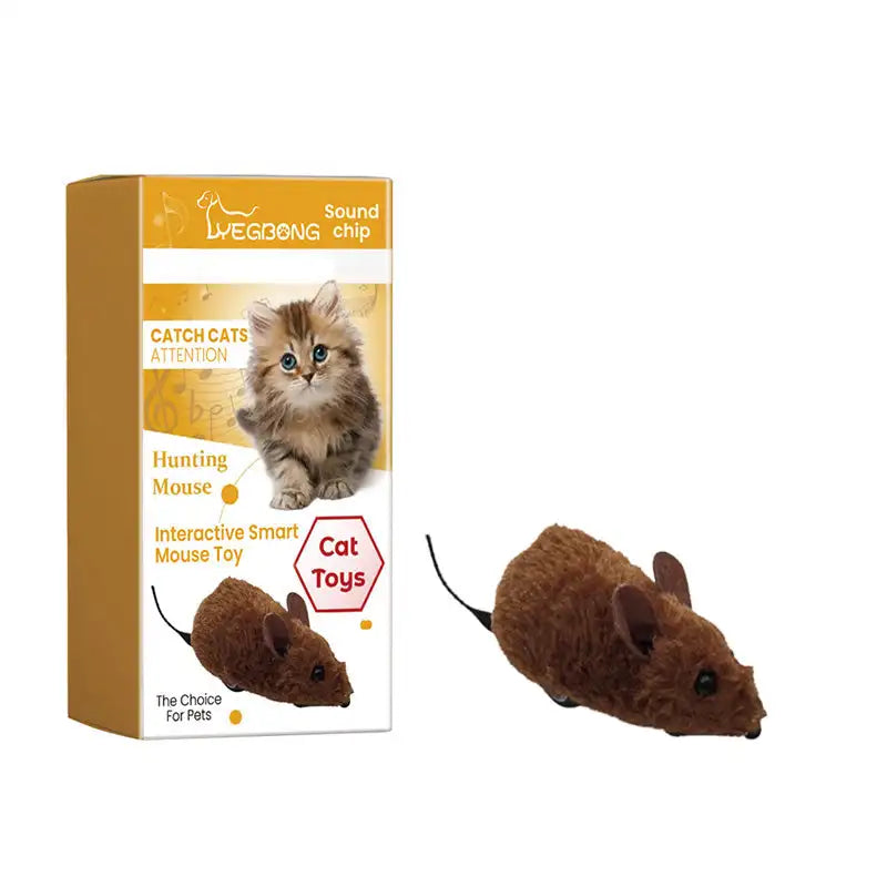 Pet Mouse Toy For Cats Dogs Plush Electronic Sound Interactive Smart Mice Animal Toys Self Fun Relieve Boredom