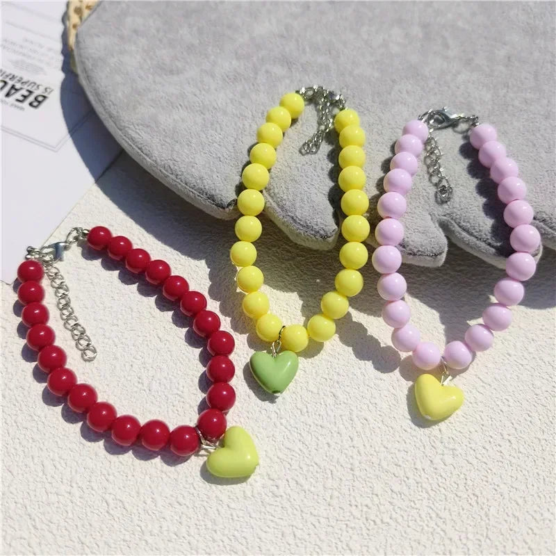 Cute Cat Collar Puppy Accessories Pet Pearl Collar Dog Princess Necklace Cat Jewelry Dog Chain Chihuahua Wedding Jewelry