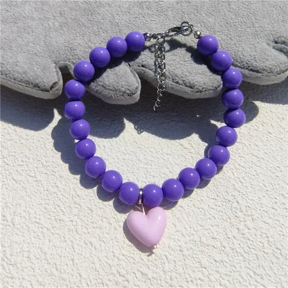 Cute Cat Collar Puppy Accessories Pet Pearl Collar Dog Princess Necklace Cat Jewelry Dog Chain Chihuahua Wedding Jewelry