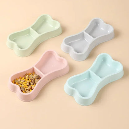 Puppy and kitten feeding supplies dual pet bowl dog food pet water dish feeder small dog