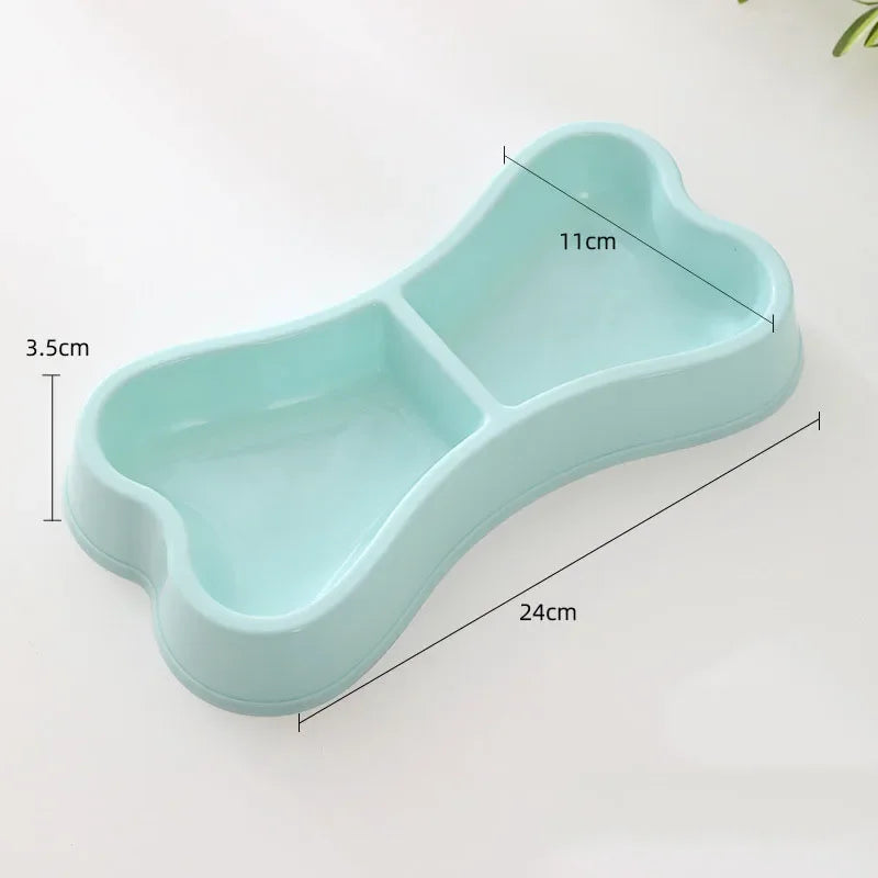 Puppy and kitten feeding supplies dual pet bowl dog food pet water dish feeder small dog