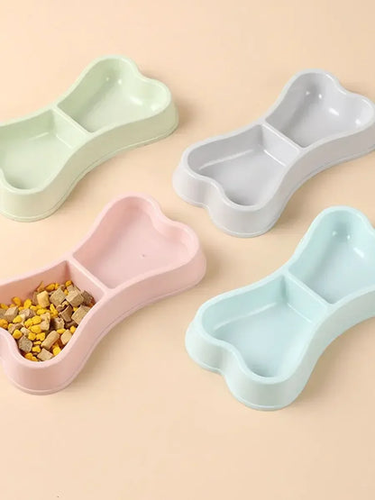 Puppy and kitten feeding supplies dual pet bowl dog food pet water dish feeder small dog