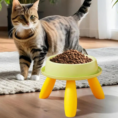 Fashionable Pet Feeding Bowl for Cats Dogs high Legged Bowl Anti-Vomit Pet Feeder Raised Kitten Dish for Puppy Daily Use