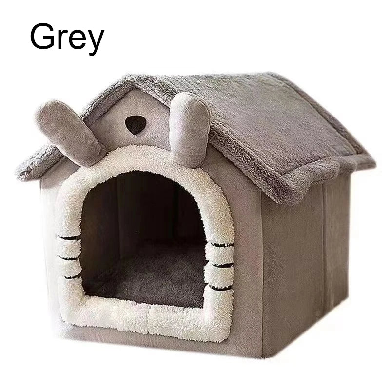 Pet Supplies Bed House Foldable Pet House Removable Washable Cat House Puppy Cave Sofa for Small Dogs and Small and Medium Cats
