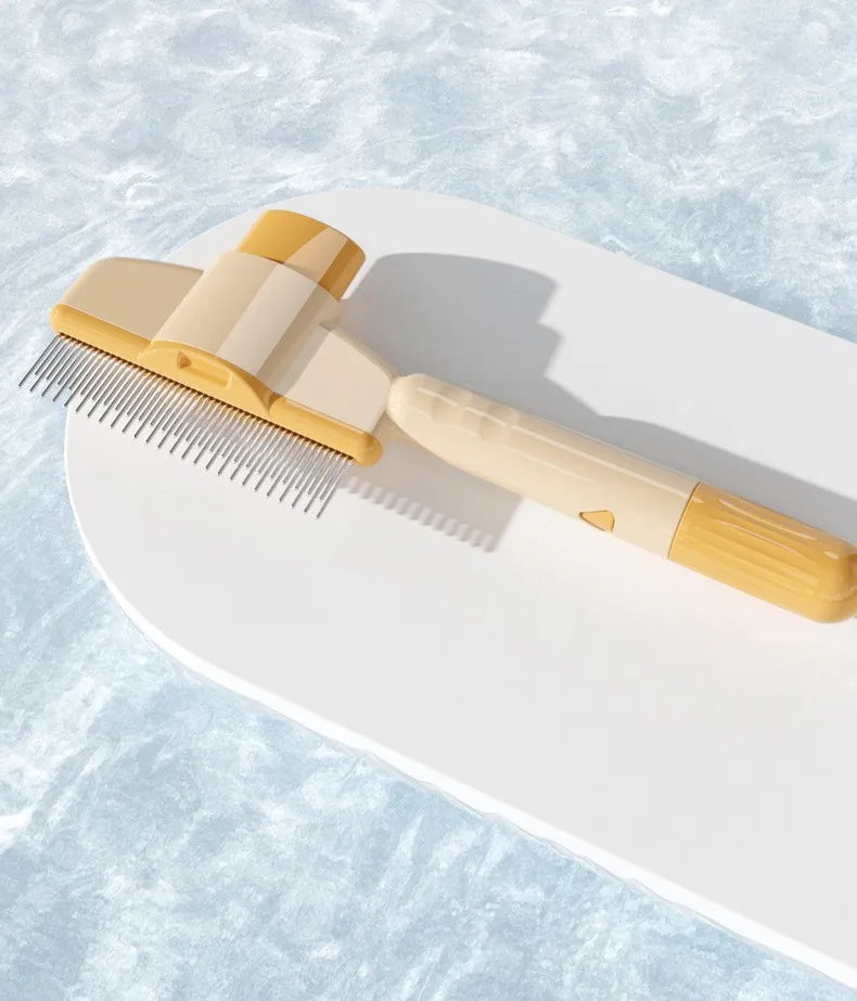 Dog Comb Pet Hair Remover One Button Dogs Brush Self-cleaning Cat Brush Massage Combs for Dog Grooming Brushes for Pet Products