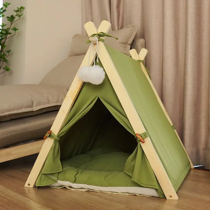 Pet Tent House Cat Bed Portable Dog Cat Universal Teepee Foldable Puppy Kitten Indoor Outdoor Kennels For Pet Tent  Animals Bed