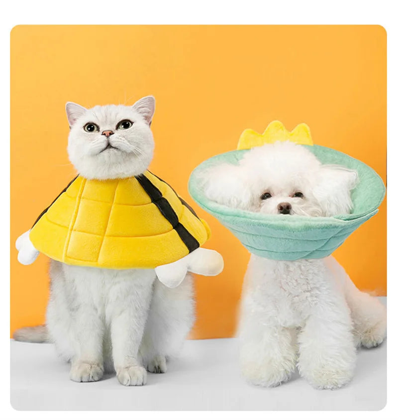 Animal Pet Elizabethan Collar Cat Postoperative Collar for Small Dogs Lick and Bite Protection Headgear Puppy Neck Accessories