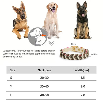 Pet Supplies Handmade Dog Collar Fashion Colorful Design Cat Neck Ring For Outdoor Walking Dog Collar High-End Adjustable Collar