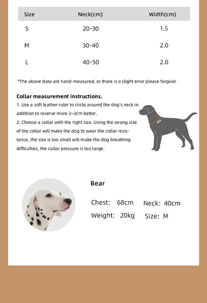 Pet Supplies Handmade Dog Collar Fashion Colorful Design Cat Neck Ring For Outdoor Walking Dog Collar High-End Adjustable Collar