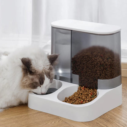 Cat cat bowl small dog double bowl automatic feeder dog bowl automatic drinking water pet supplies