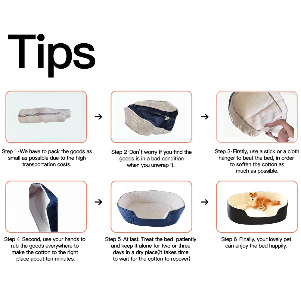 Pet Dog Bed Four Seasons Universal Big Size Extra Large Dogs House Sofa Kennel Soft Pet Dog Cat Warm Bed S-XXL Pet Accessories