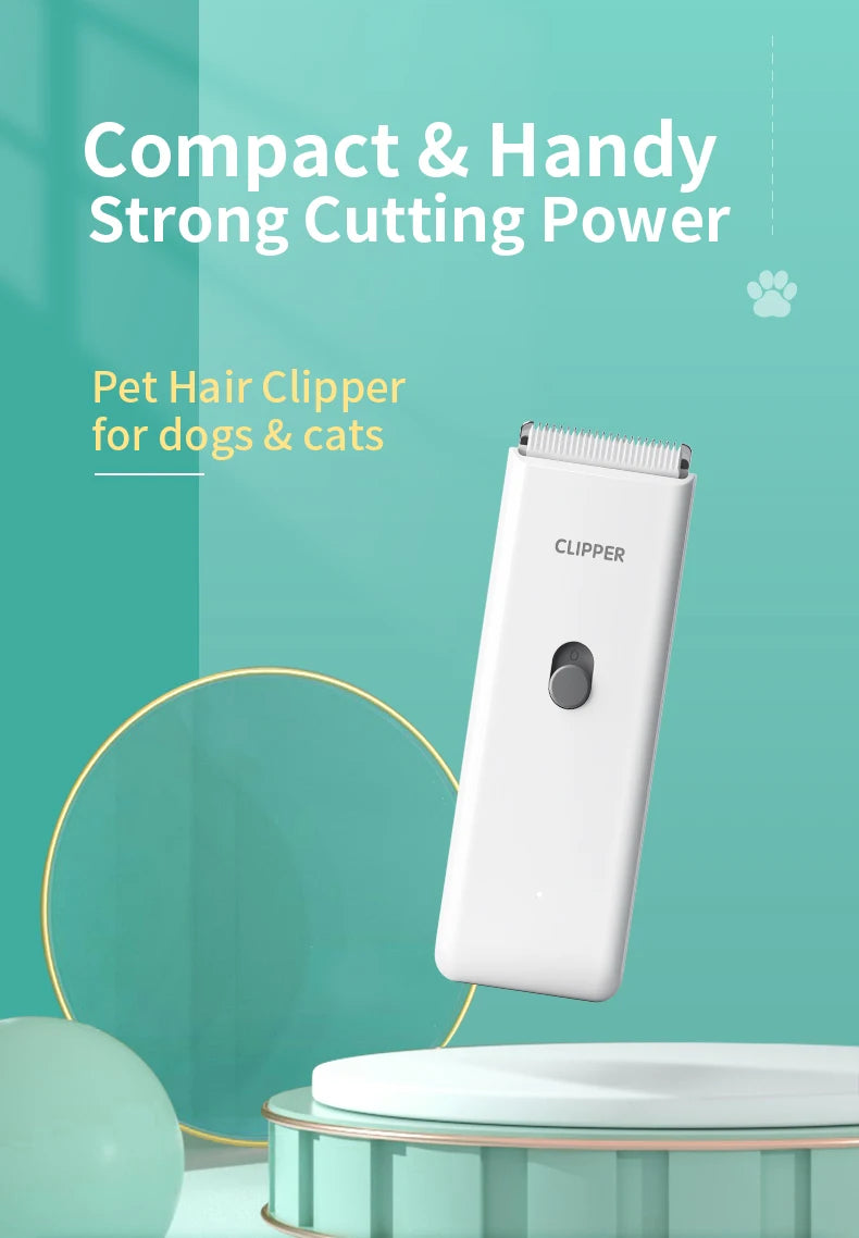 Pet grooming hospital for cats and dogs, low-noise electric push shear, electric waterproof, professional wireless shaving