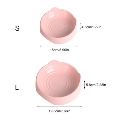 Pet Food Bowl 3-D  Ear Dog Food Bowl Pet Feeding Bowl Watering Feeding Supply