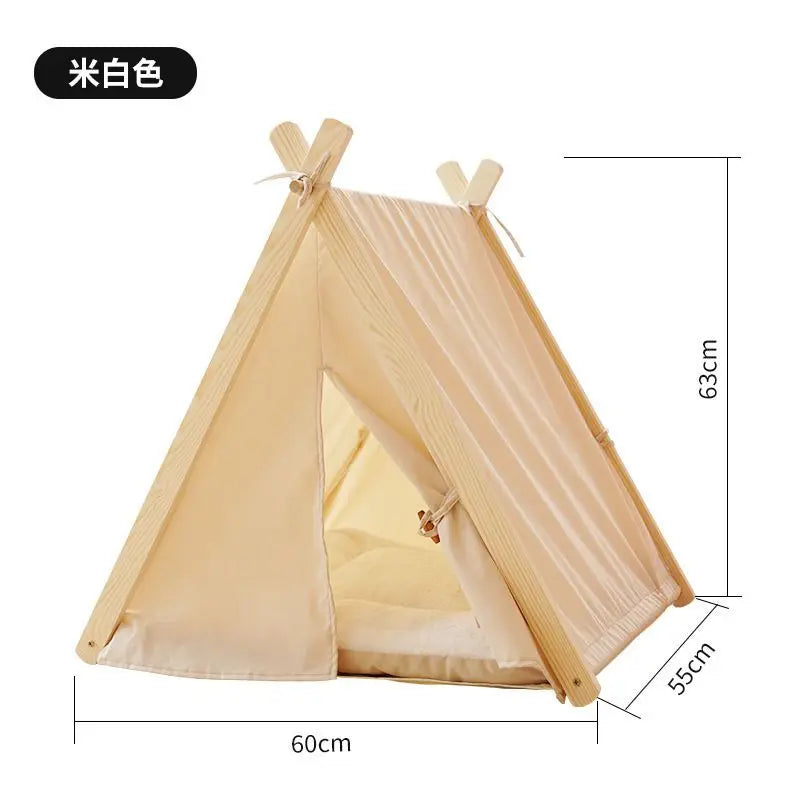 Pet Tent House Cat Bed Portable Dog Cat Universal Teepee Foldable Puppy Kitten Indoor Outdoor Kennels For Pet Tent  Animals Bed