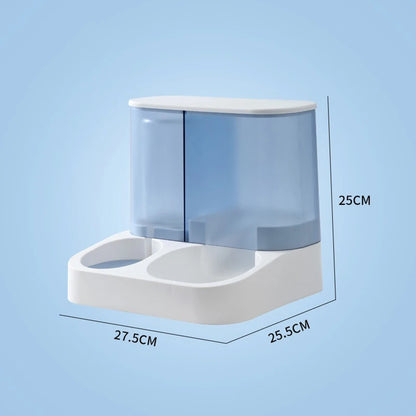 Cat cat bowl small dog double bowl automatic feeder dog bowl automatic drinking water pet supplies