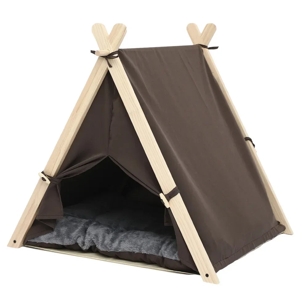Pet Tent House Cat Bed Portable Dog Cat Universal Teepee Foldable Puppy Kitten Indoor Outdoor Kennels For Pet Tent  Animals Bed