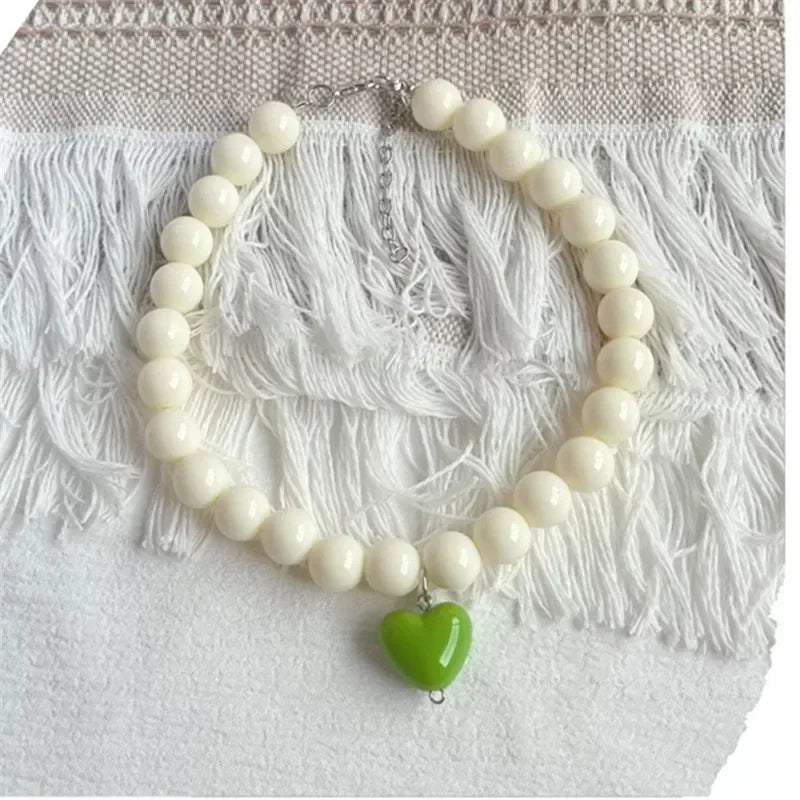 Cute Cat Collar Puppy Accessories Pet Pearl Collar Dog Princess Necklace Cat Jewelry Dog Chain Chihuahua Wedding Jewelry