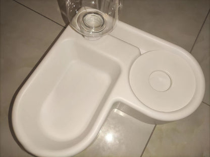 Double Dog and Cat Bowl-Pet and Food Bowl Set with, Pet Feeding Bowl Suitable for Cats and Small Dogs