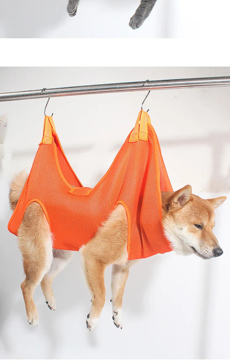 Cat Dog Grooming Nail Cutting Anti Scratch Bite Fixed Bag Bath Trimming Restraint Bag Pet Beauty Hammock Hanging Pet Supply Set