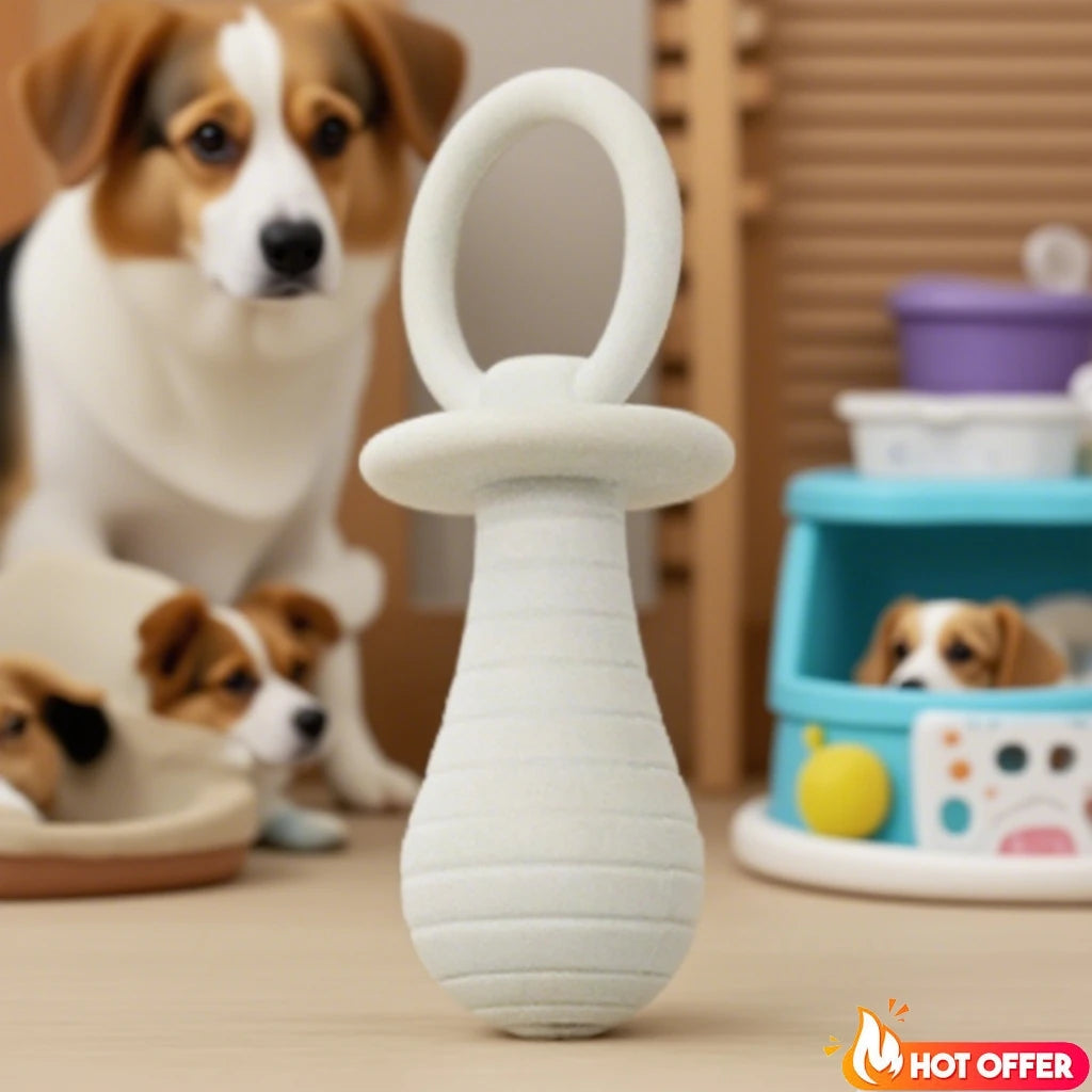 Pet Pacifier Rubber Toys for Newborn Dogs Cat Chew Toys Puppy Kitty  Products Dog Games Sound Squeaker