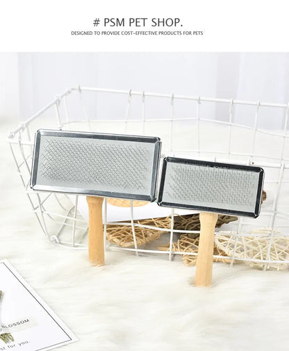 Pet Cat and Dog Grooming Supplies: Hair Remover Brush, Wood Combs, Flea Comb for Shedding