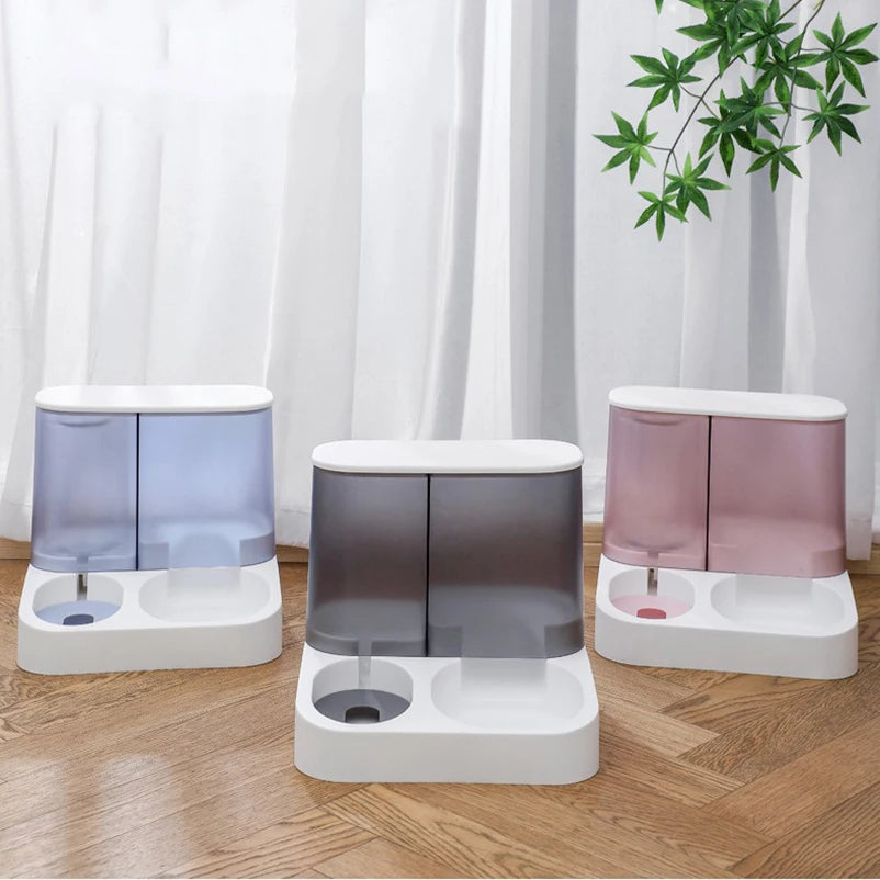 Cat cat bowl small dog double bowl automatic feeder dog bowl automatic drinking water pet supplies