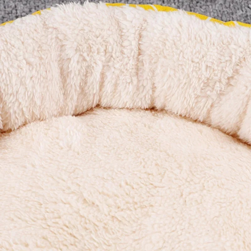 Pet Cat and Dog Bed Warm Comfortable Dog House Soft PP Cotton Nest Dog Basket Mat Kennel Dog Bed Dog Mat Pet Bed Pet Supplies