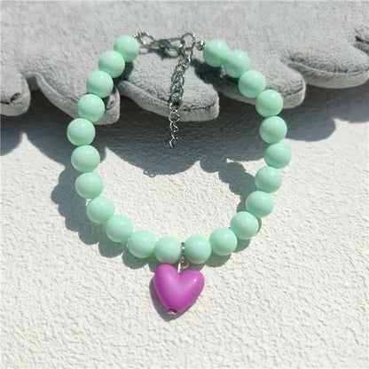 Cute Cat Collar Puppy Accessories Pet Pearl Collar Dog Princess Necklace Cat Jewelry Dog Chain Chihuahua Wedding Jewelry