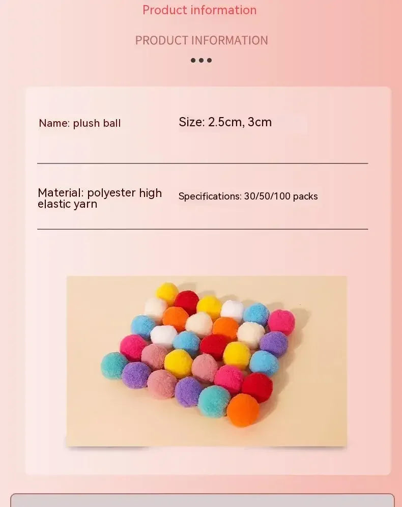 Pet Funny Cat Interactive Teaser Training Toy Creative Kittens Mini Pompoms Games Toys Pets Supplies Accessories Toys for Cat