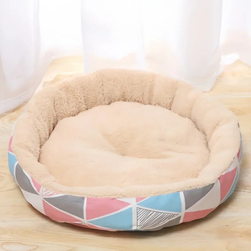 Pet Cat and Dog Bed Warm Comfortable Dog House Soft PP Cotton Nest Dog Basket Mat Kennel Dog Bed Dog Mat Pet Bed Pet Supplies