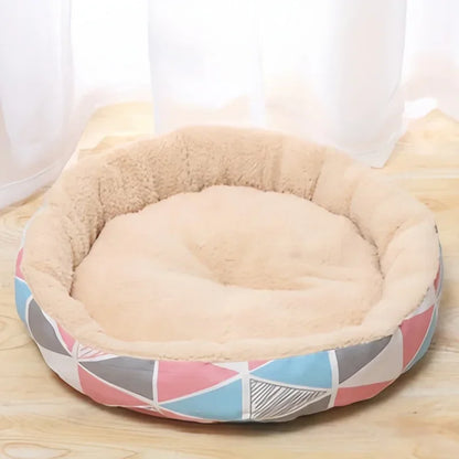 Pet Cat and Dog Bed Warm Comfortable Dog House Soft PP Cotton Nest Dog Basket Mat Kennel Dog Bed Dog Mat Pet Bed Pet Supplies