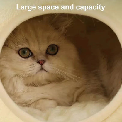 Pet Cat Bed Small Dog Bed Plush Round Cartoon Frog Mat Winter Warm Deep Sleep Comfort Soft Breathable Cat Dog House Pet Supplies