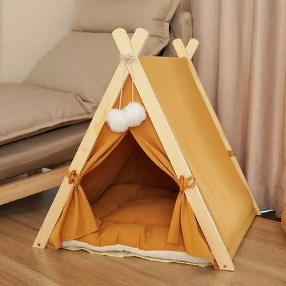 Pet Tent House Cat Bed Portable Dog Cat Universal Teepee Foldable Puppy Kitten Indoor Outdoor Kennels For Pet Tent  Animals Bed