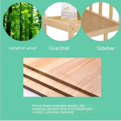 Solid Wood Dog Kennel Pets Bed Smooth Polished Teddy Dog Nest Golden Retriever Detachable Pet Bed Solid Wood Material Cat House