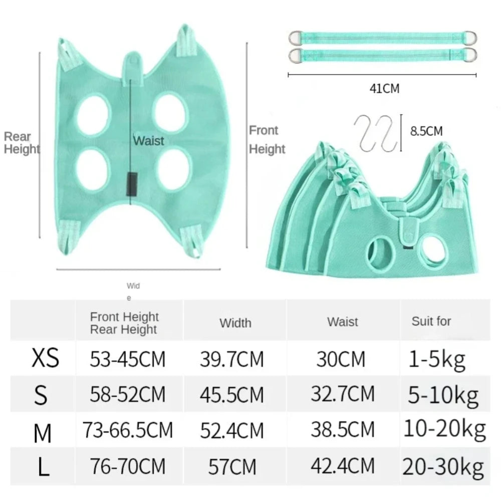 Cat Dog Grooming Nail Cutting Anti Scratch Bite Fixed Bag Bath Trimming Restraint Bag Pet Beauty Hammock Hanging Pet Supply Set
