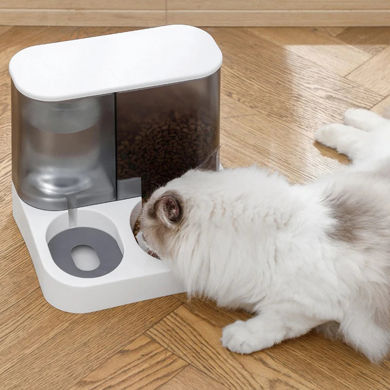 Cat cat bowl small dog double bowl automatic feeder dog bowl automatic drinking water pet supplies