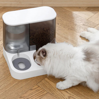Cat cat bowl small dog double bowl automatic feeder dog bowl automatic drinking water pet supplies