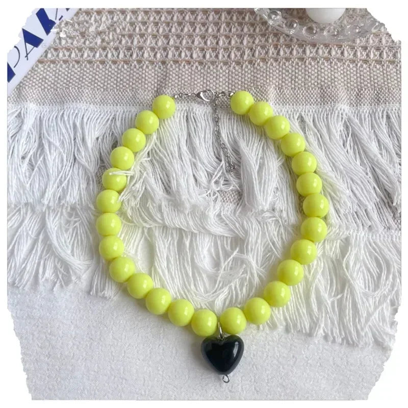 Cute Cat Collar Puppy Accessories Pet Pearl Collar Dog Princess Necklace Cat Jewelry Dog Chain Chihuahua Wedding Jewelry