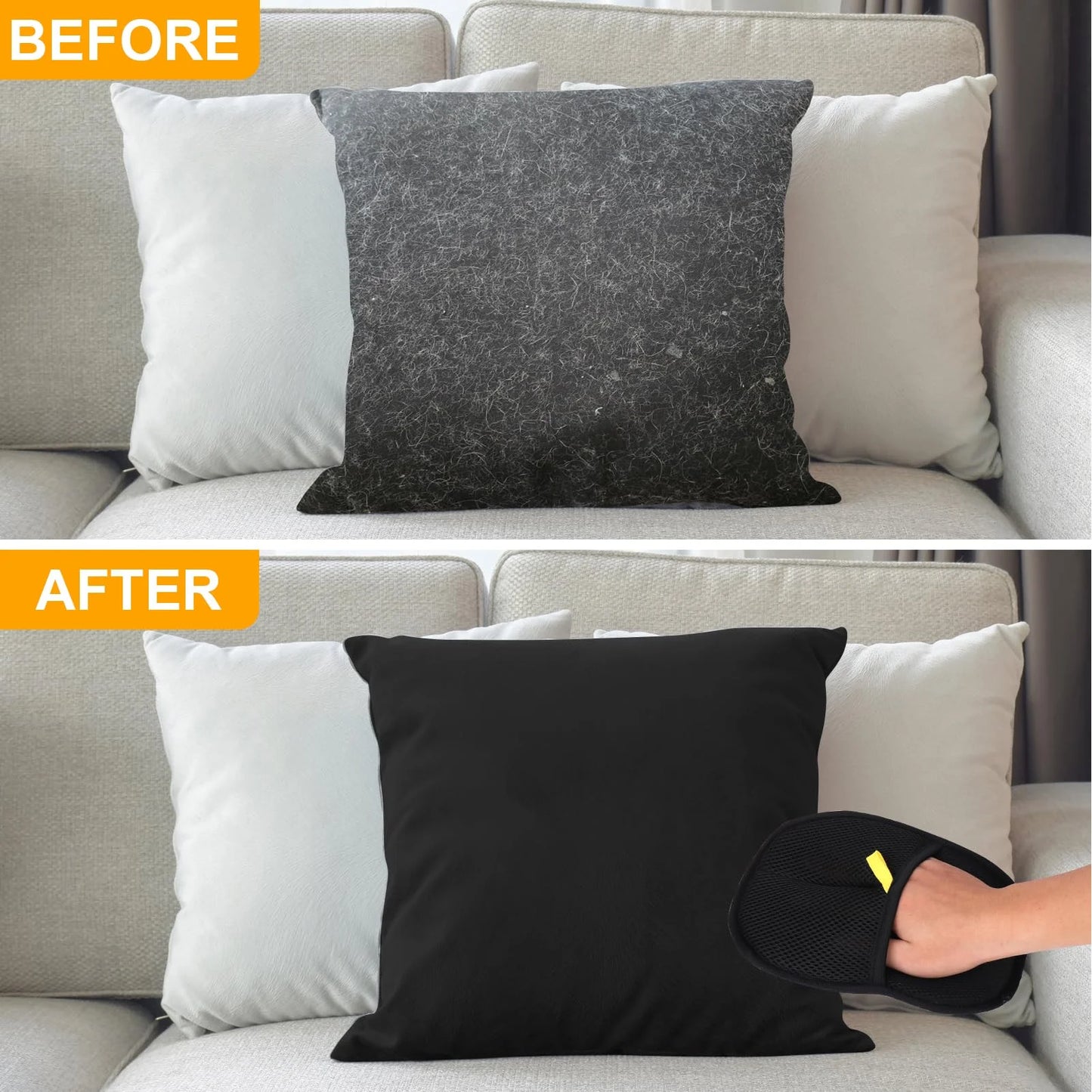 Double-Sided Pet Grooming Gloves, Cat Grooming Gloves, Pet Grooming Gloves for Dogs Bathing, Versatile Grooming Gloves for Washi