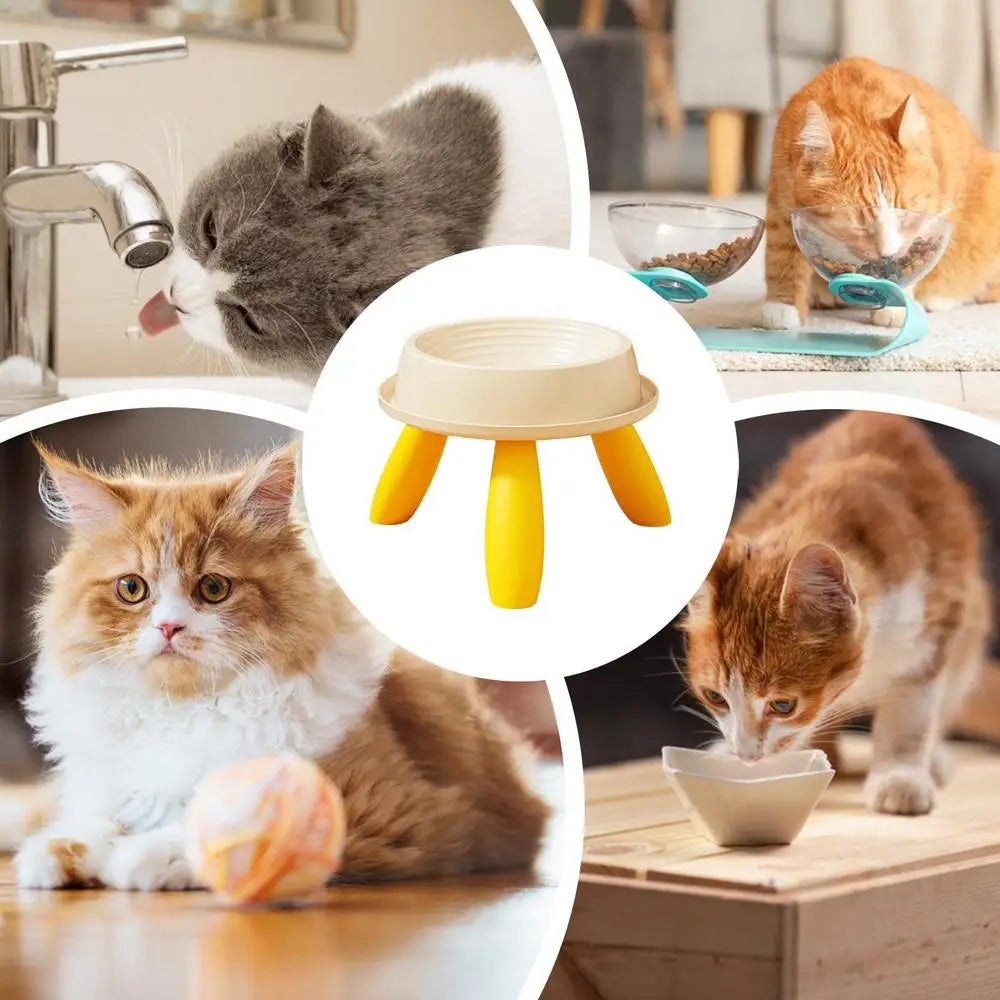 Fashionable Pet Feeding Bowl for Cats Dogs high Legged Bowl Anti-Vomit Pet Feeder Raised Kitten Dish for Puppy Daily Use
